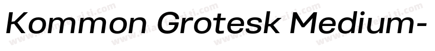 Kommon Grotesk Medium字体转换